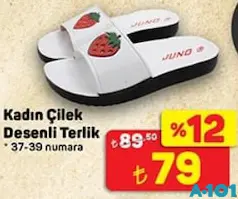 JUNO KADIN ÇİLEK DESENLİ TERLİK